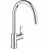 Hane med blandingsbatteri Grohe StartLoop C-formet Kobber #1