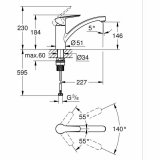 Hane med blandingsbatteri Grohe Start 324412432 #4