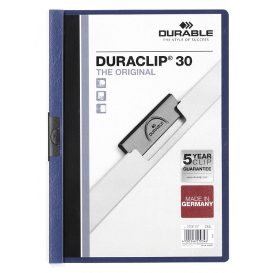 Dokumentmappe Durable Duraclip 30 Mrkebl Himmelbl A4 25 Dele #2