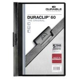 Dokumentmappe Durable Duraclip 60 Sort Gennemsigtig A4 25 Dele #1