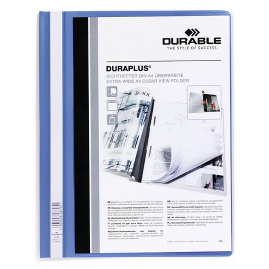 Dokumentmappe Durable DURAPLUS Bl Gennemsigtig A4 25 Dele #1