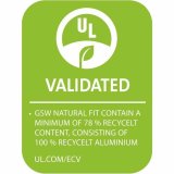 Stegepande GSW Aluminium 100 % Genbrug Natur  20 cm #6