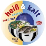 Salatskl GSW GSW 30 cm 5,5 L Slvfarvet Rustfrit stl Termisk #4