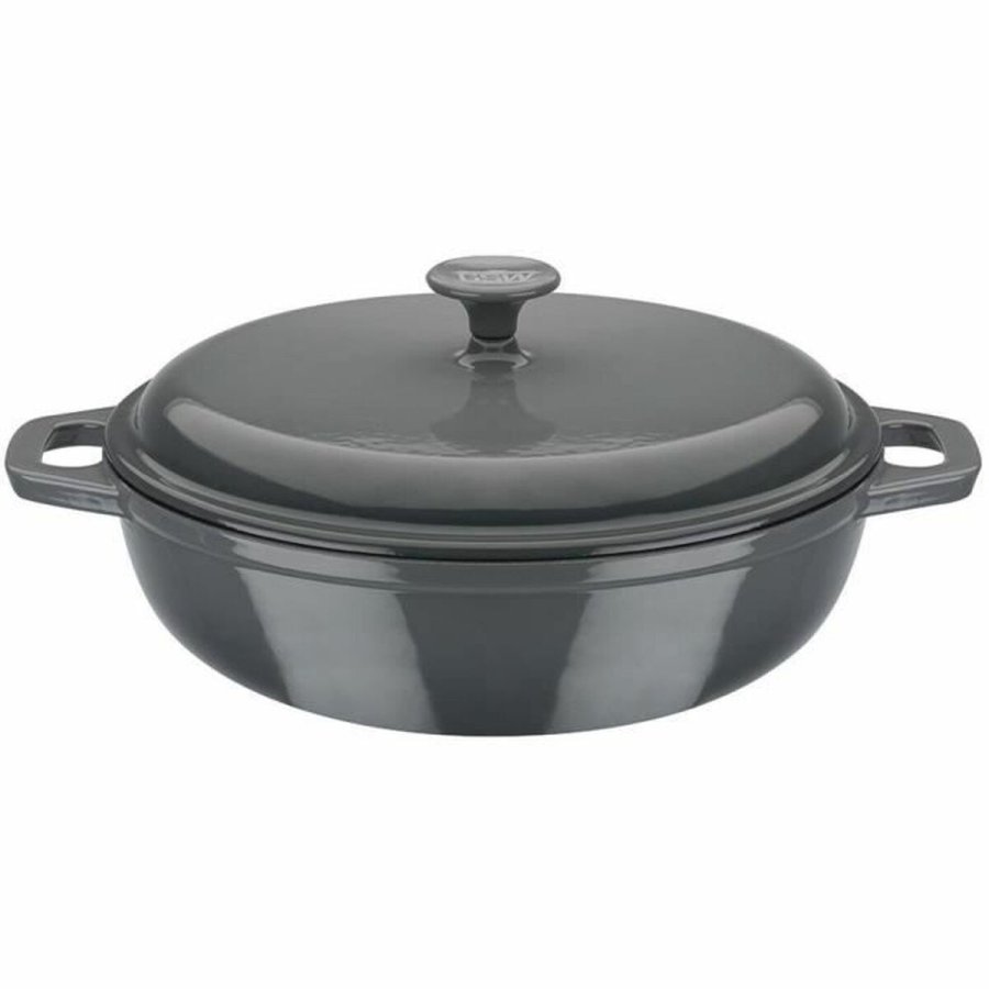 Gryde Med Lg GSW Gr Fldefarvet Rustfrit stl  30 cm #1