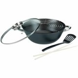 Wok Pande GSW Stl Smedet stl  32 cm 4 Dele #1