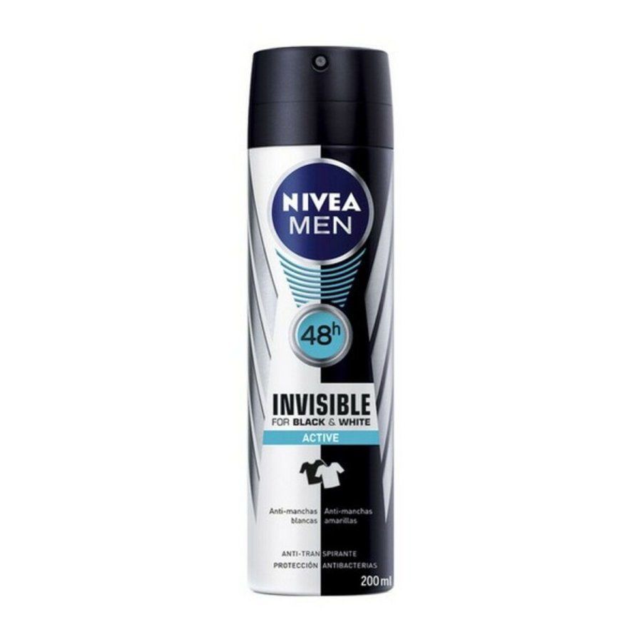 Spray Deodorant Men Black & White Active Nivea Men Black White Active (200 ml) 200 ml #1