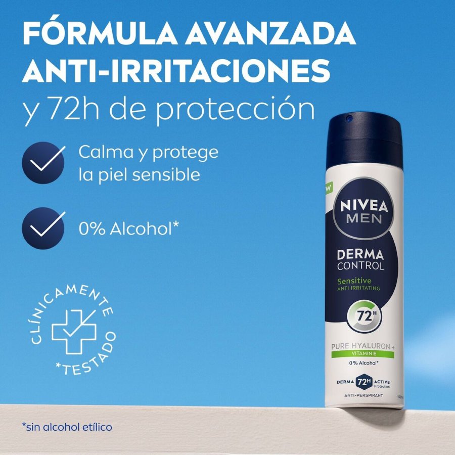 Spray Deodorant Nivea DERMA CONTROL SENSITIVE 200 ml #3