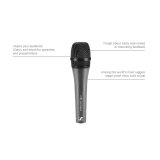 svingspolemikrofon Sennheiser E845-S Sort Grafit #4