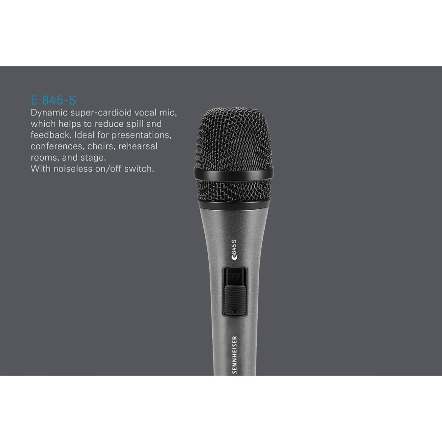 svingspolemikrofon Sennheiser E845-S Sort Grafit #6
