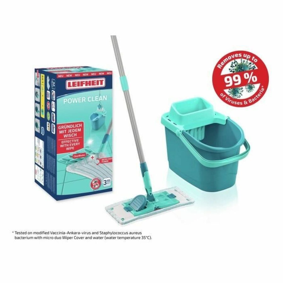 Mop with Bucket Leifheit PowerClean Turkisbl #2