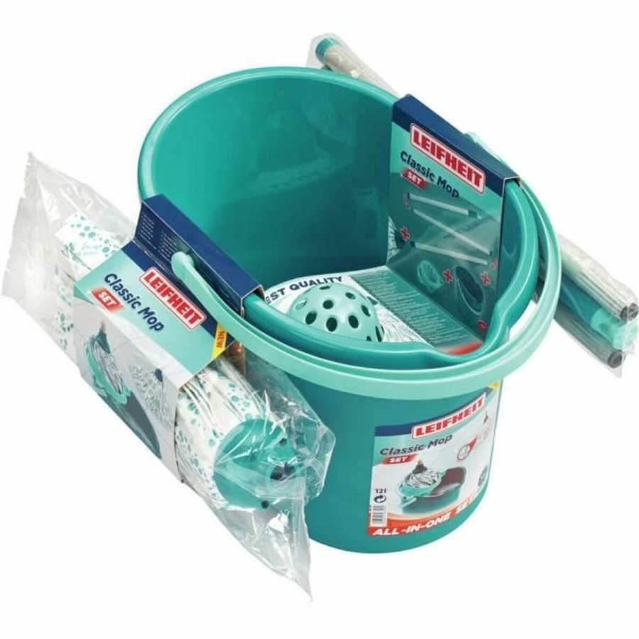 Bucket and mop set Leifheit Classic Mop 56792 Viskose Plastik 12 L #2