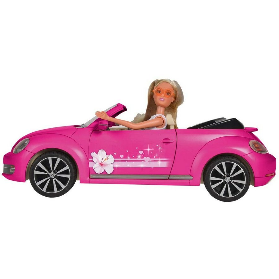 Dukke Steffi Love Cabriolet New Beetle 45 cm Bil Pink #1
