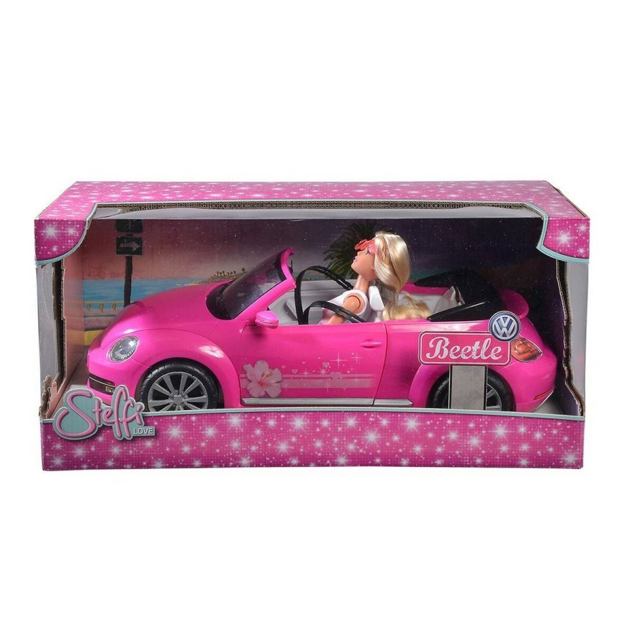 Dukke Steffi Love Cabriolet New Beetle 45 cm Bil Pink #2