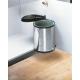 Skraldespand Hailo Compact-Box Stl 15 L Sort Gr Indlejret #2