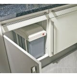 Skraldespand Hailo Multi-Box duo L Hvid Gr Fldefarvet Stl Plastik 2 skuffer 14 L Indlejret (2 enheder) #6