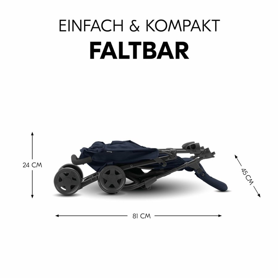 Klapvogn til baby Hauck M�rkebl� #7