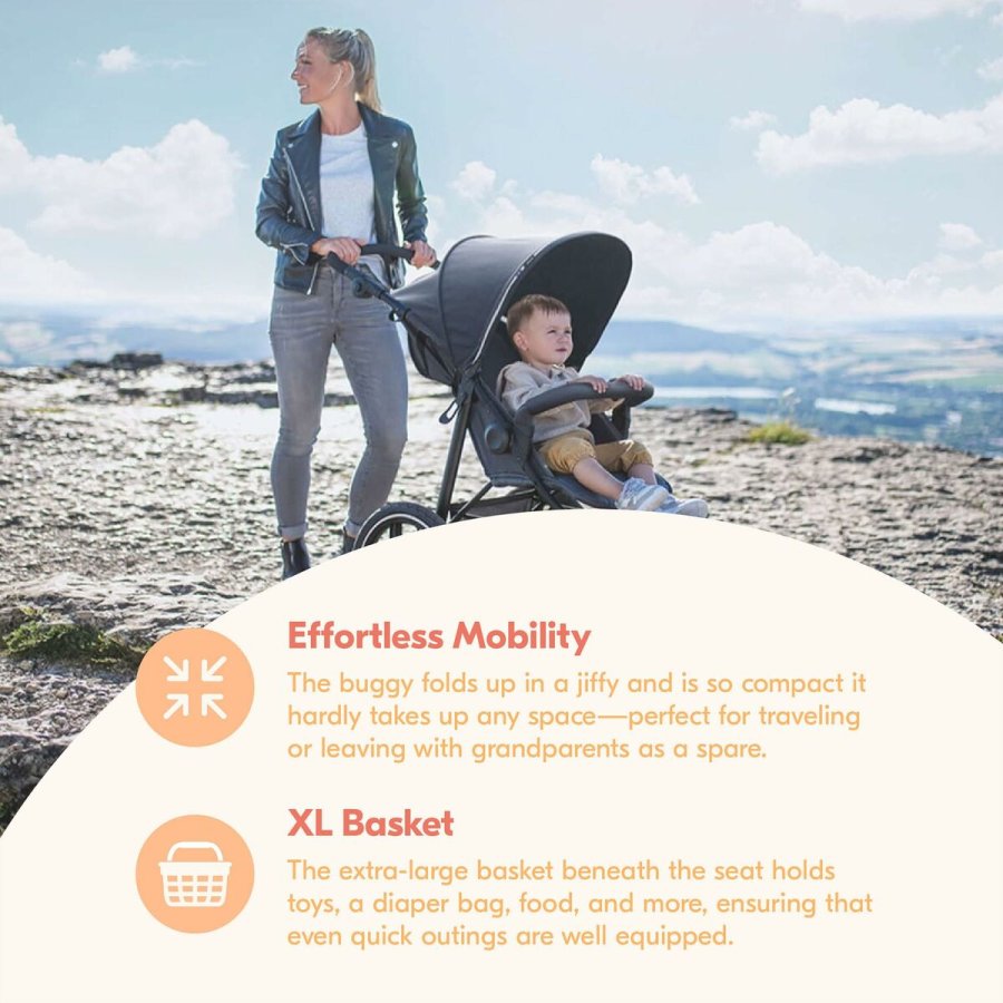 Klapvogn til baby Hauck Sort #7