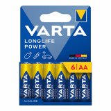 Batterier Varta longlife power aa - lr06 1,5 V AA LR06 (6 enheder) #1
