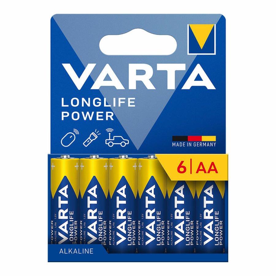 Batterier Varta longlife power aa - lr06 1,5 V AA LR06 (6 enheder) #1
