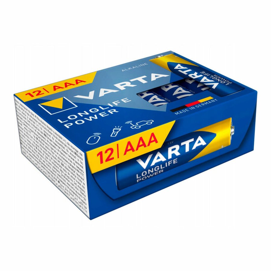 Batterier Varta longlife power cube aaa - lr03 1,5 V AAA LR03 (12 enheder) (12 Dele) #1