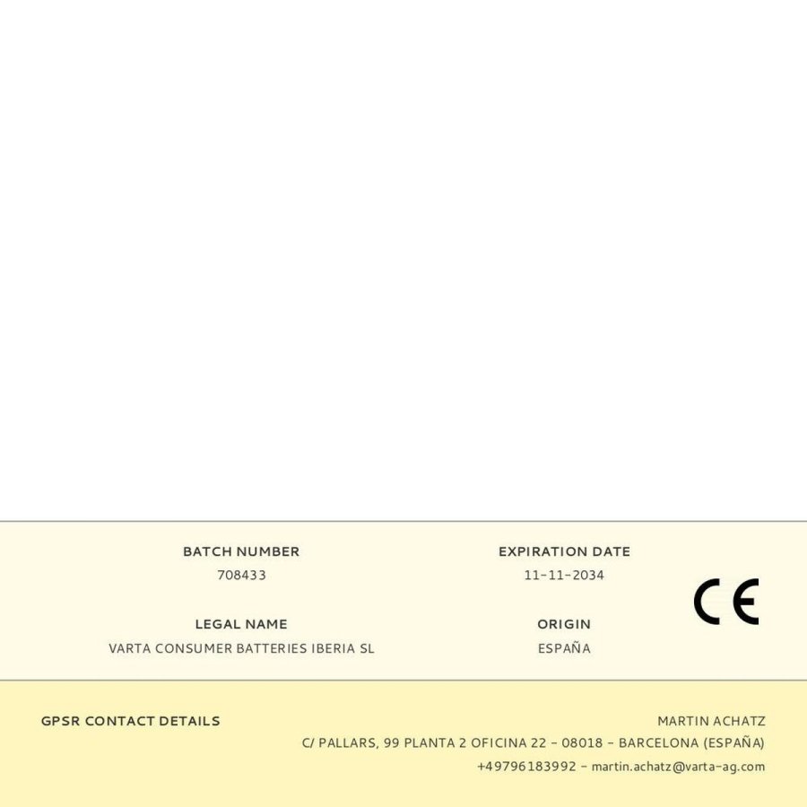 Batterier Varta longlife max power aaa - lr03 1,5 V AAA (8 Dele) (10 enheder) #3