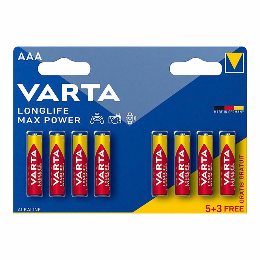 Batterier Varta longlife max power aaa - lr03 1,5 V AAA (8 Dele) (10 enheder) #2