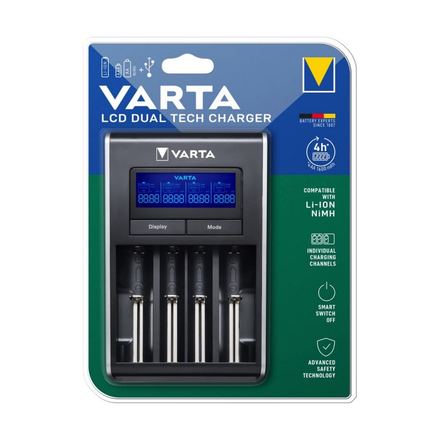 Batteroplader Varta 57676 101 401 AA/AAA Batterier x 4 #5
