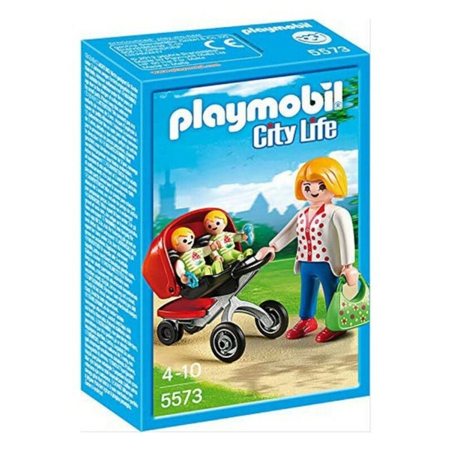 Playset City Life Mama With Twin Cart Playmobil 5573 #1