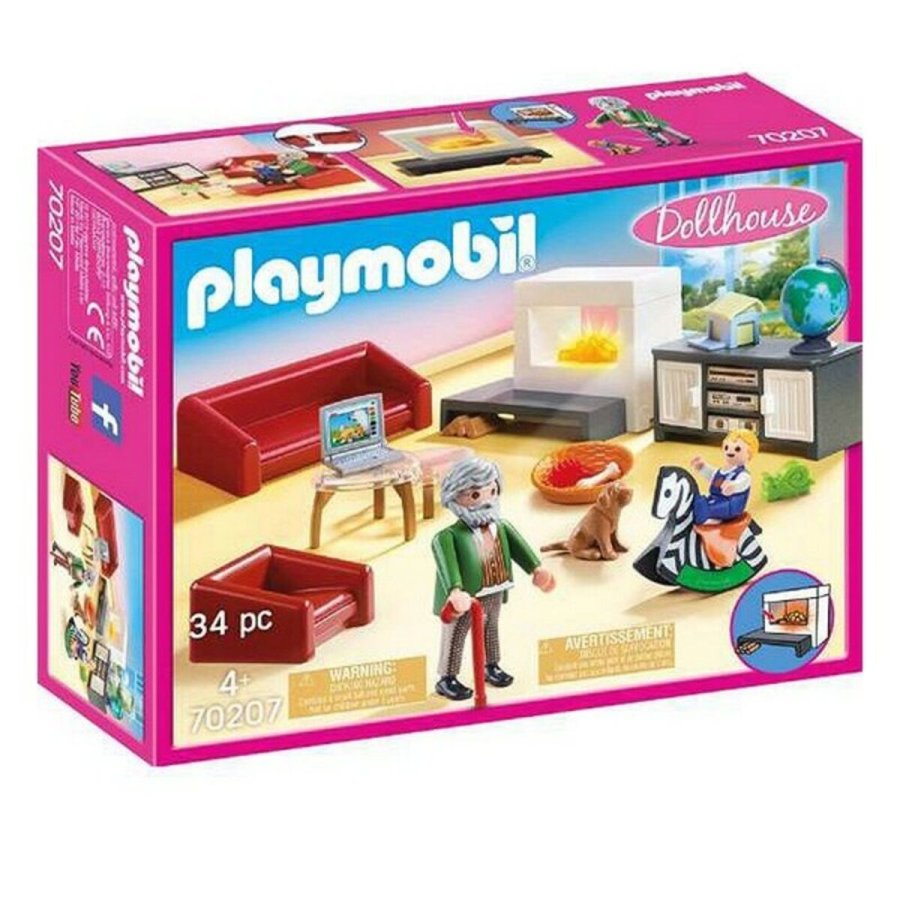 Playset Dollhouse Living Room Playmobil 70207 Spisemuligheder (34 pcs) #1