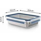 Madkasse Tefal N11505 Slvfarvet Rustfrit stl Rektangulr 1,2 L #6