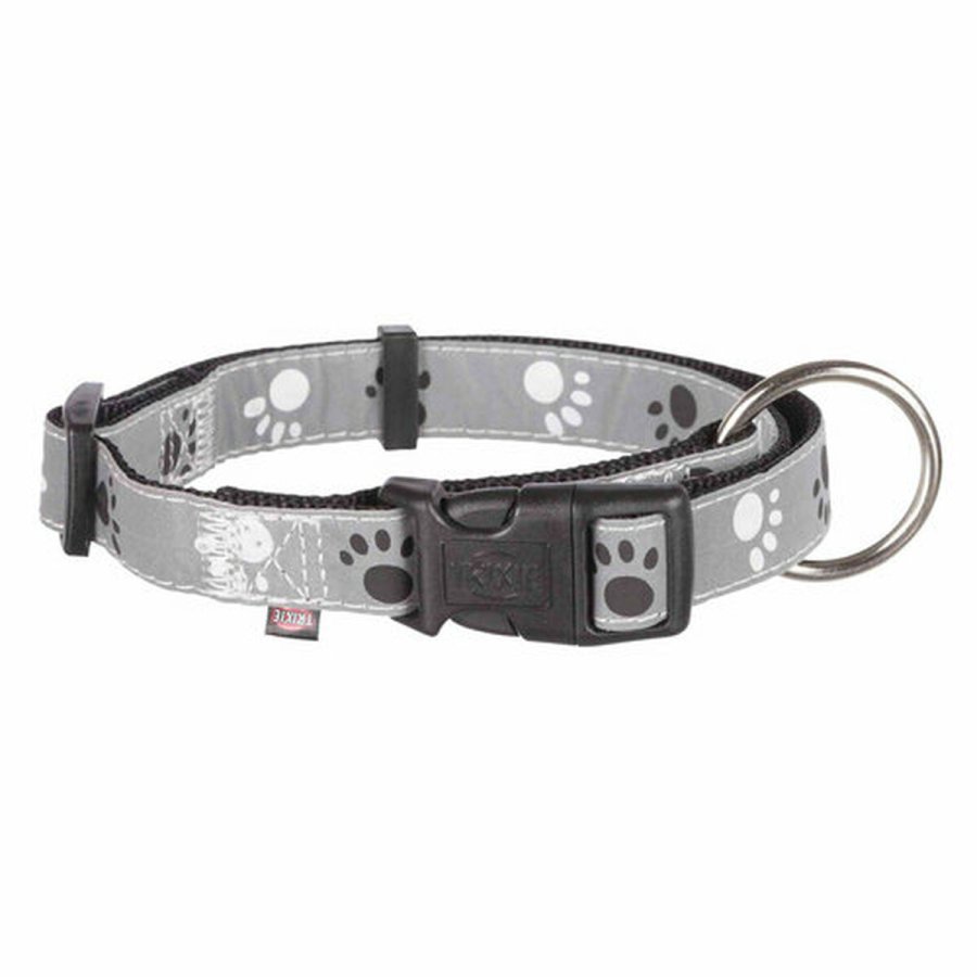 Hundehalsbnd Trixie Silver Reflect Sort Gr XS/S 22-35 cm #2