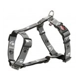 Hundesele Trixie Silver Reflect Sort Gr #3