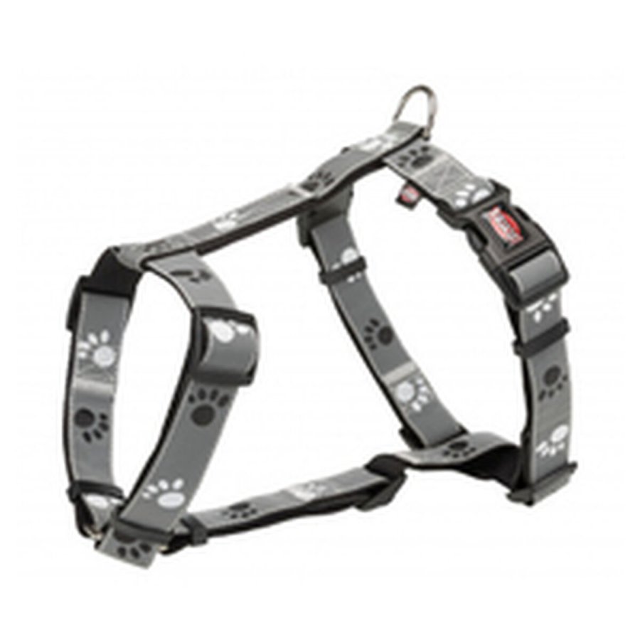 Hundesele Trixie Silver Reflect Sort Gr #3