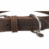 Hundehalsbnd Trixie Rustic Mrkebrun L 48-56 cm #3