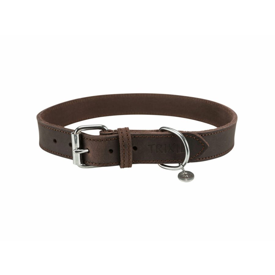 Hundehalsbnd Trixie Mrkebrun L/XL 57-66 cm 57- 66 cm #1