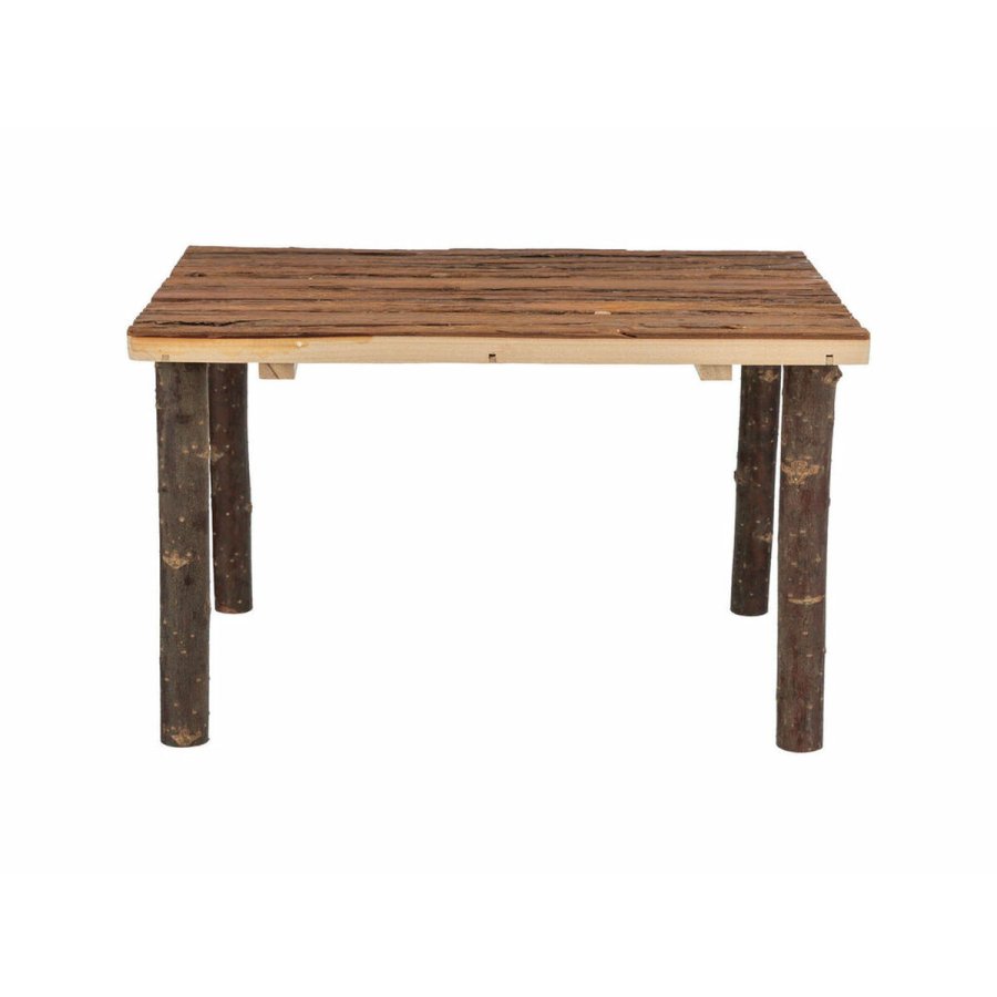 Legetj til Gnavere Trixie Brun Trbark 45  27  35 cm Platform #5