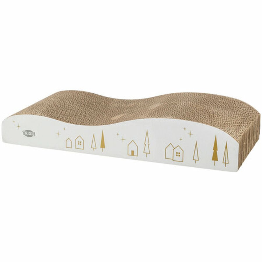 Kradsebrtter til katte Trixie Hvid Guld 43,5 x 8 x 20 cm Jul #2