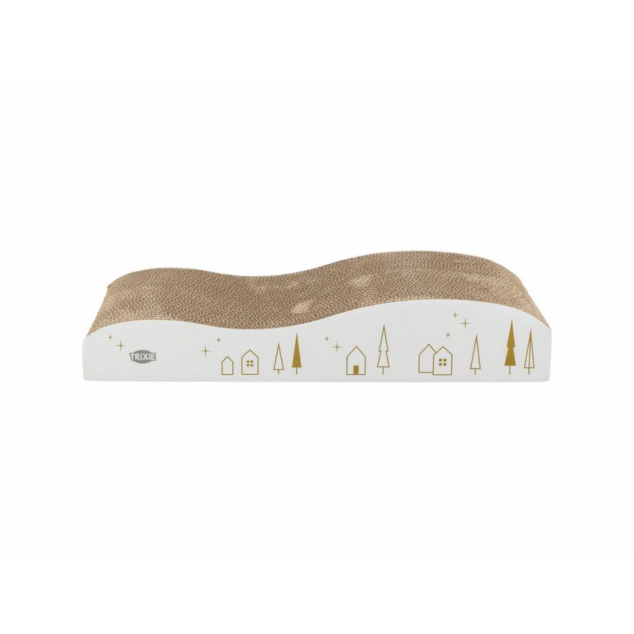 Kradsebrtter til katte Trixie Hvid Guld 43,5 x 8 x 20 cm Jul #3