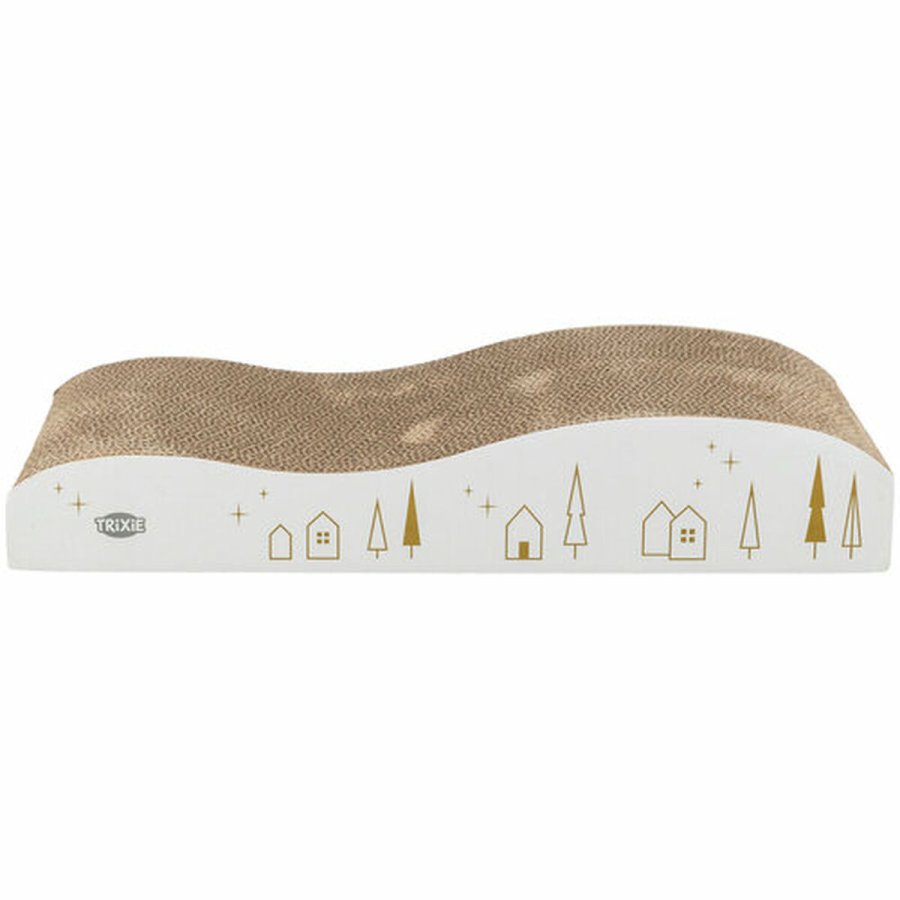 Kradsebrtter til katte Trixie Hvid Guld 43,5 x 8 x 20 cm Jul #4