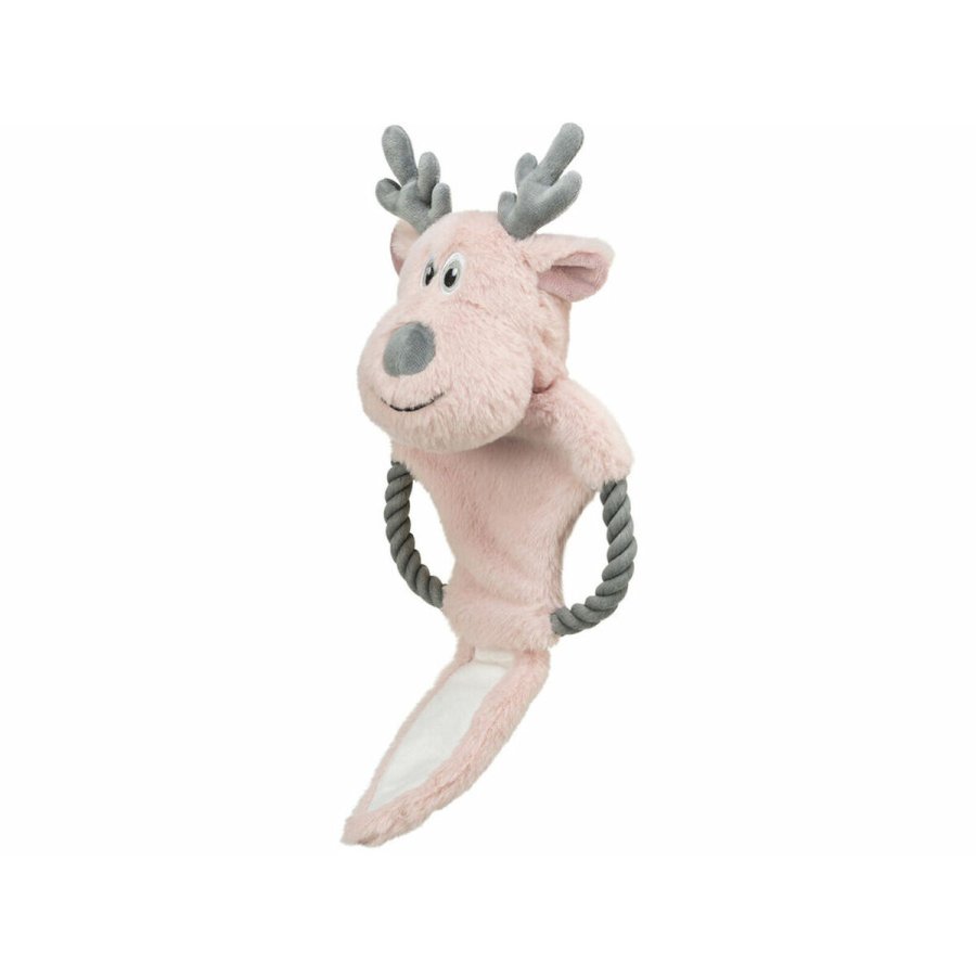 Plush legetj til hunde Trixie Pink Polyester Bomuld Julerensdyr 47 cm #3