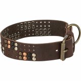 Hundehalsbnd Trixie Rustic Mrkebrun L #4