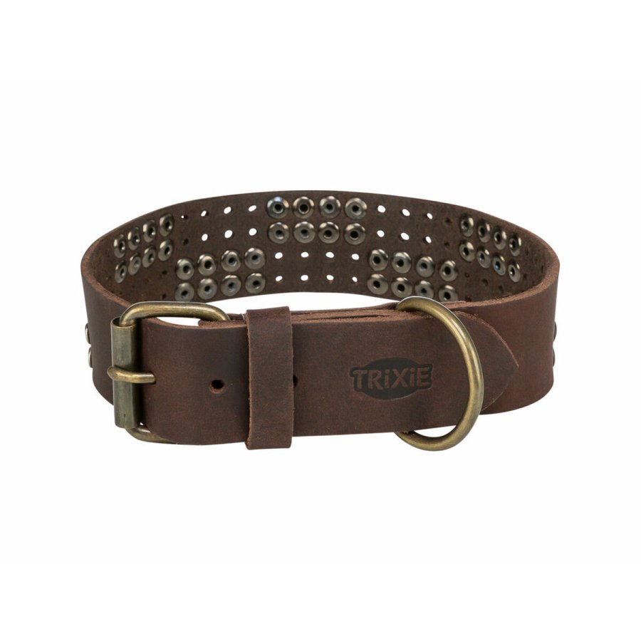 Hundehalsbnd Trixie Rustic Mrkebrun XL #1