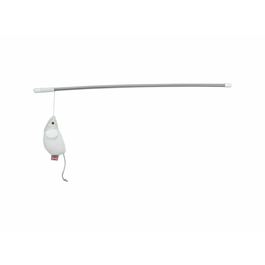 Legetj til katte Trixie Hvid Polyester Plastik Mus #3