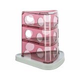 Legetj til katte Trixie Cheese Tower Hvid Pink Naturgummi Plastik 32 x 32 x 32 cm #1