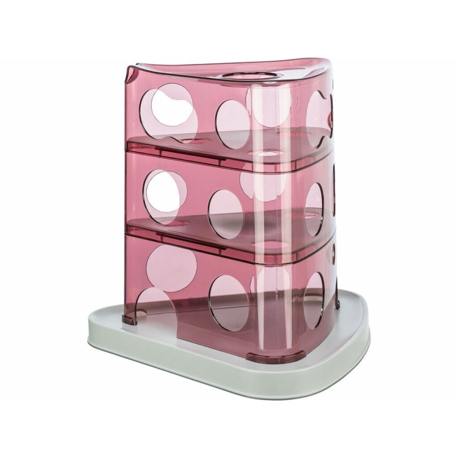Legetj til katte Trixie Cheese Tower Hvid Pink Naturgummi Plastik 32 x 32 x 32 cm #1