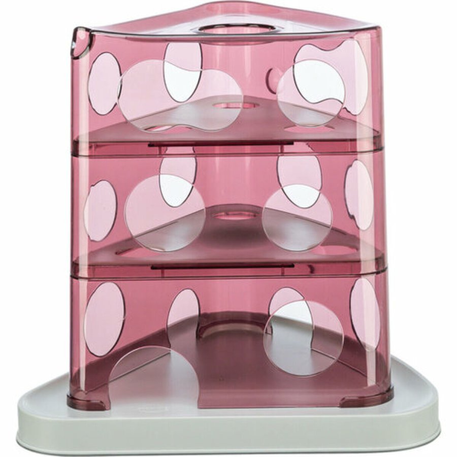Legetj til katte Trixie Cheese Tower Hvid Pink Naturgummi Plastik 32 x 32 x 32 cm #4