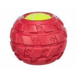 Kledyrsbold Trixie Gul Rd Naturgummi  7,5 cm #1