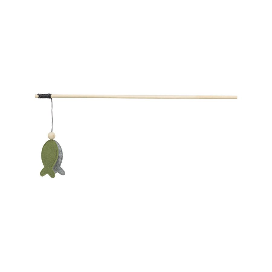 Leget�j til katte Trixie Gr�n Gr� Fisk 48 cm #1