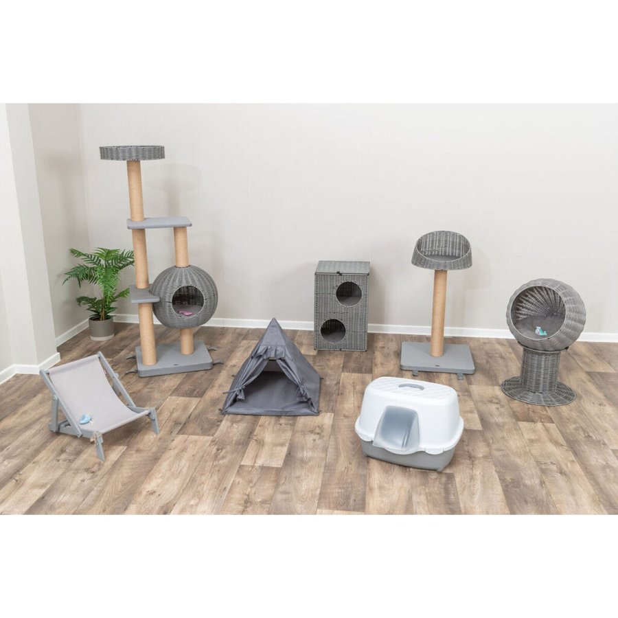 Kattebakke Trixie Davio Top Hvid Gr� 56 x 39 x 39 cm Plastik #4