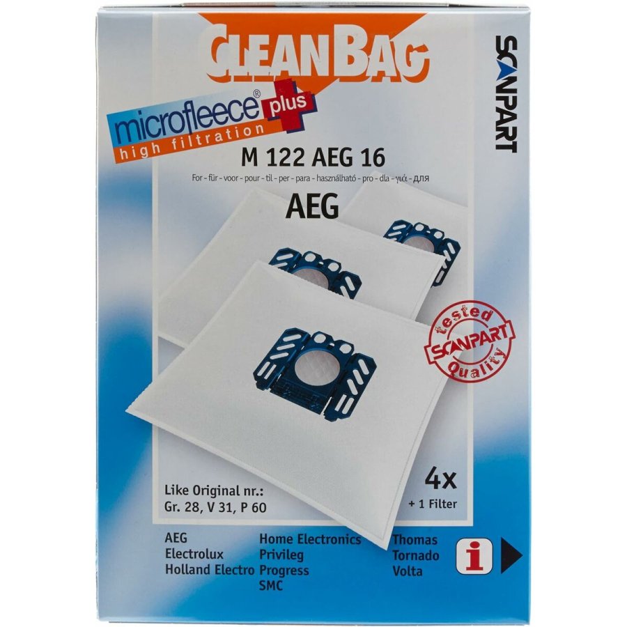 Udskiftningspose til Stvsuger Scanpart M 122 AEG 16 AEG ELECTROLUX #1